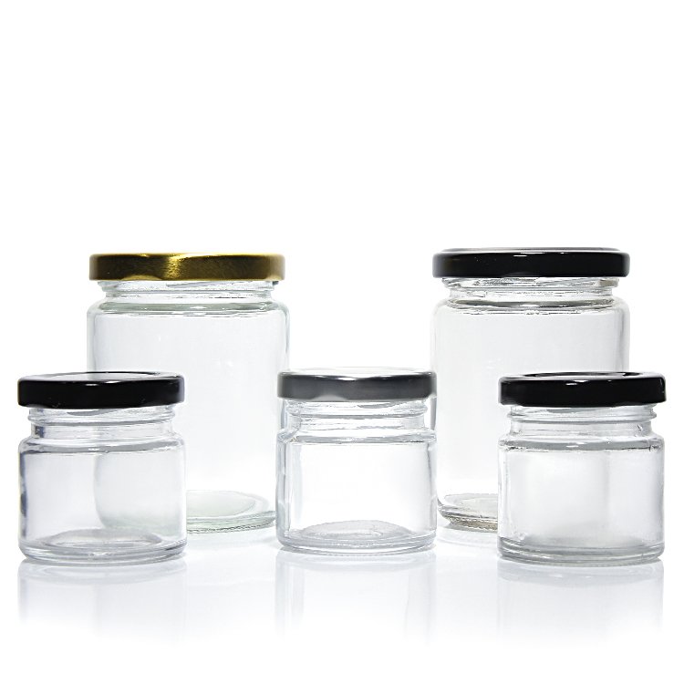 4oz 6oz 8oz 10oz 12oz Canning Mason Jars Wooden Lid Large Glass Jar With Screw Top Lid