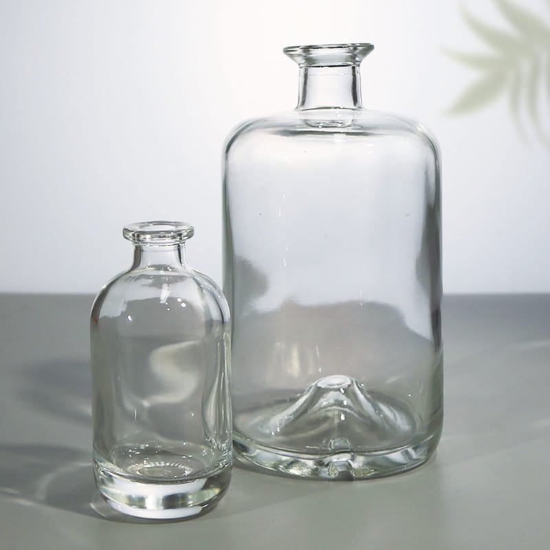 Transparent 750ml Glass Bottles for Whiskey