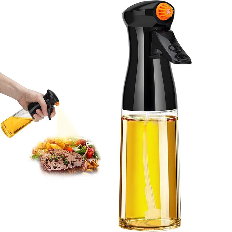 Portable reusable empty Leak-proof glass cooking tools olive oil bottles with spray