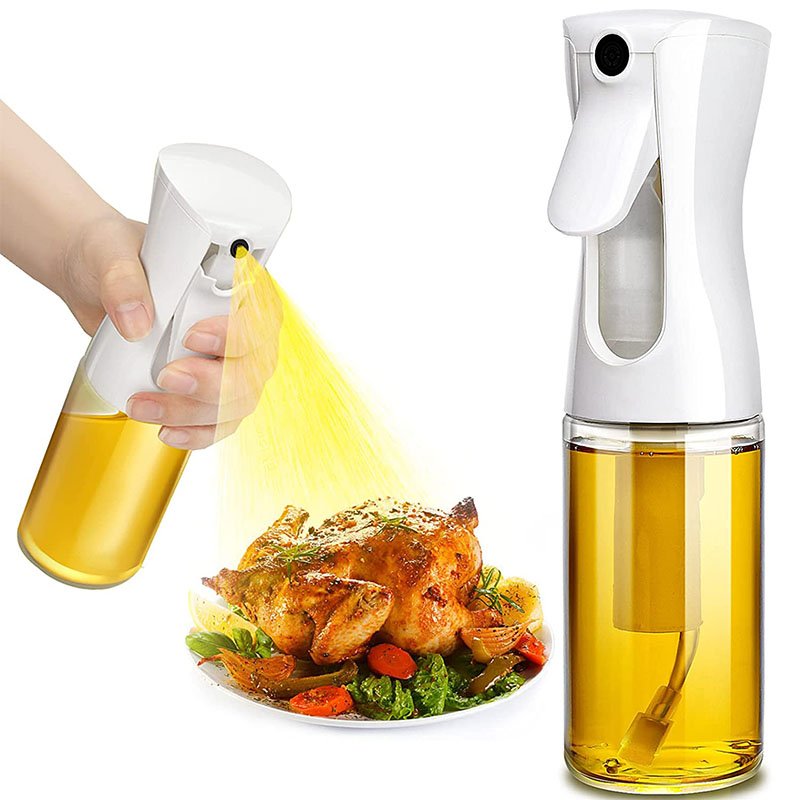 Portable reusable empty Leak-proof glass cooking tools olive oil bottles with spray