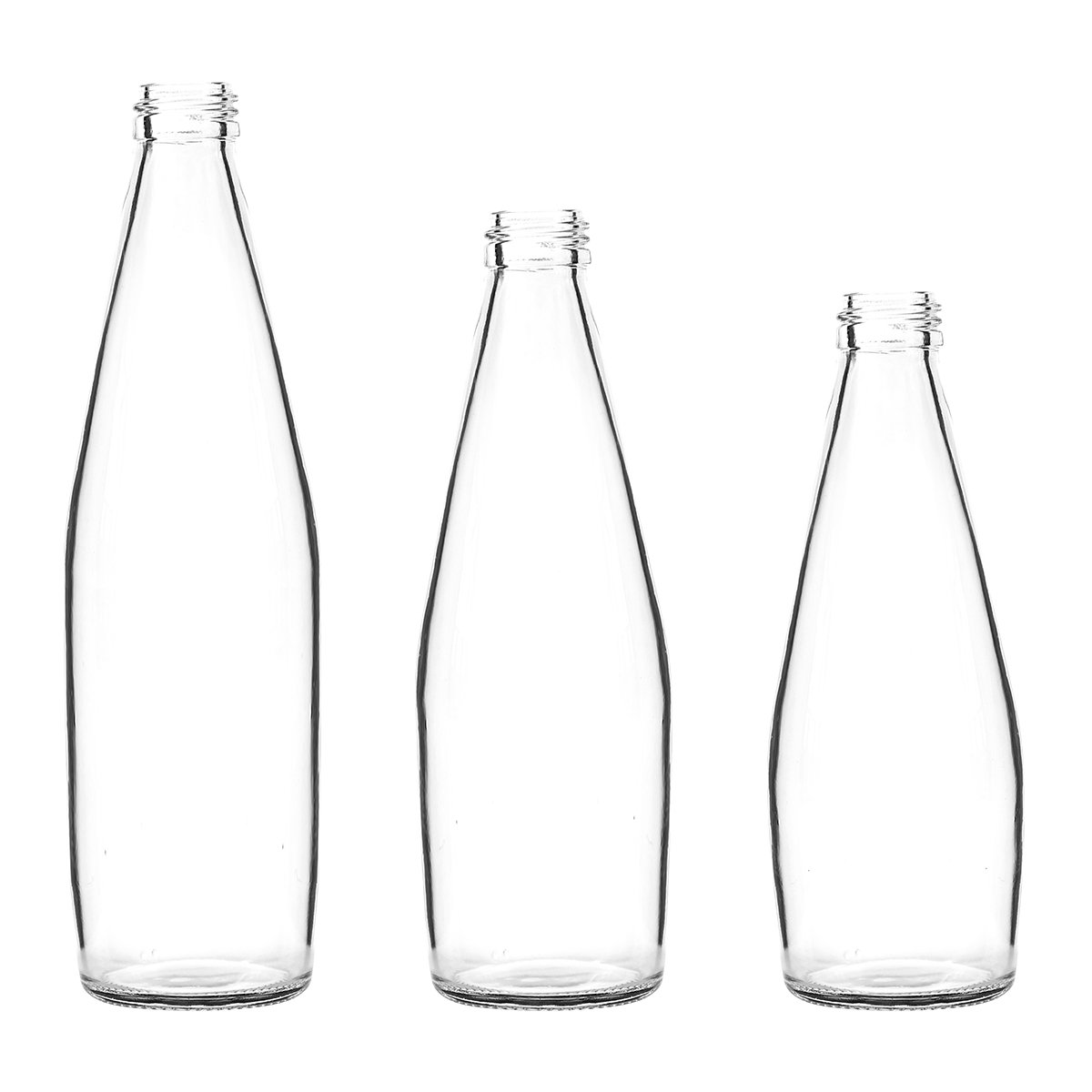 High Quality Milk Beverage Juice Transparent Glass Bottle With Round Mouth 750ml Glass Bottle