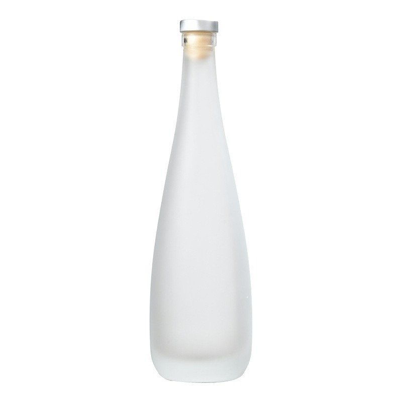 Transparent wire mouth flat mouth a catty juice bottle mineral water bottle frosted fruit wine glass bottle beverage