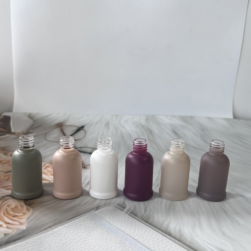 box packaging 10ml empty beauty Morandi matte pink white green burgundy nude brown Perfume fragrance Oil roller on glass bottle