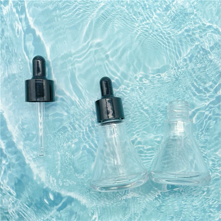 30ml Transparent glass dropper cosmetic essential oil glass bottles