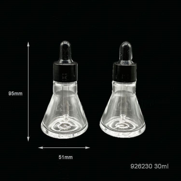 30ml Transparent glass dropper cosmetic essential oil glass bottles
