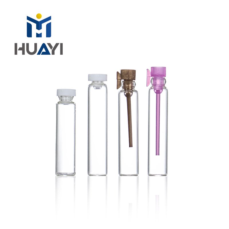 High Quality 2ml 3ml 5ml 6ml 8ml 10ml 15ml 20ml Clear Tube Empty Vial Perfume Spray Mini Tester Glass Bottles With Lids