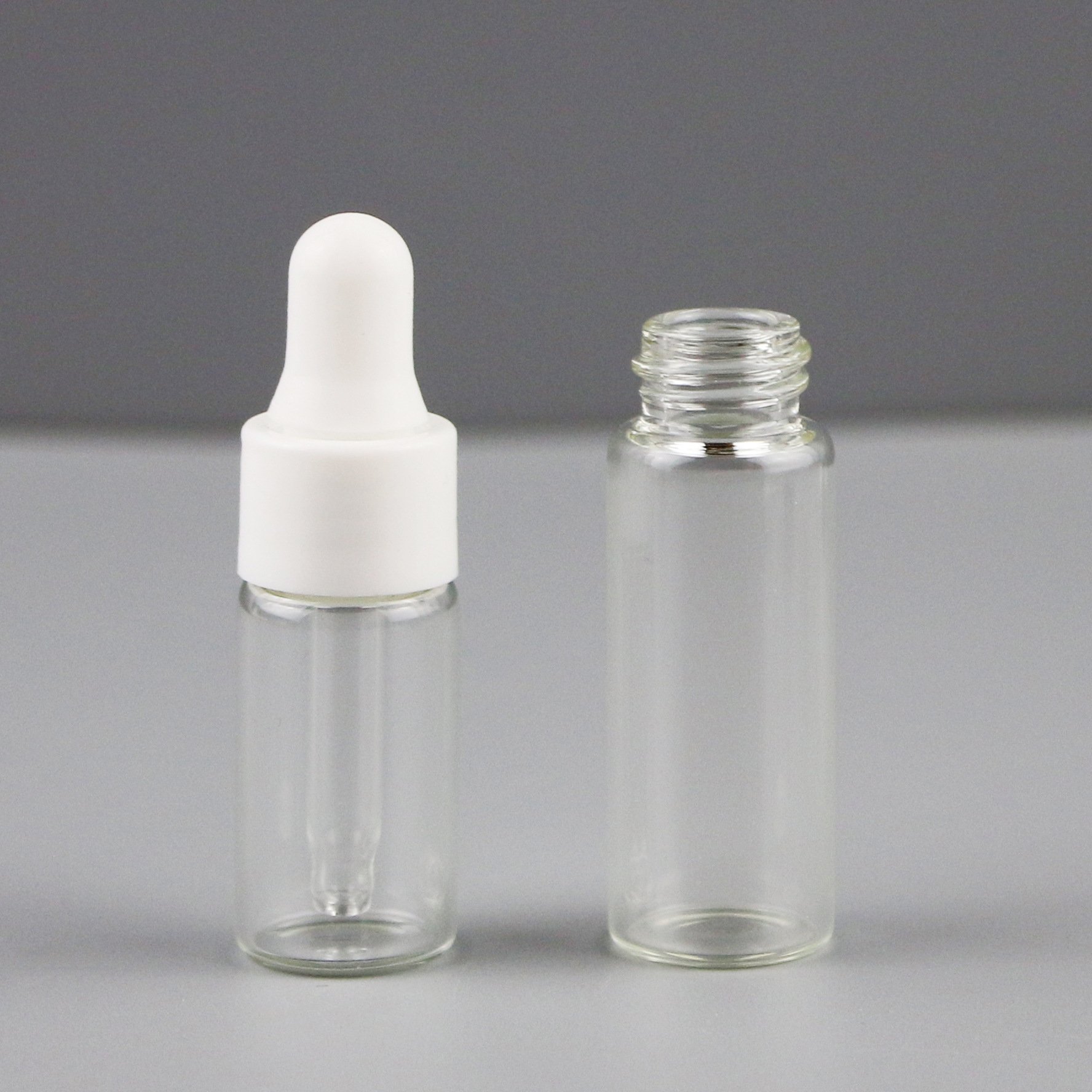Ship within 2 days 5ml perfume essential oil sample bottle small clear glass dropper bottle for essential oil