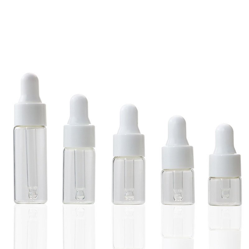 Ship within 2 days 5ml perfume essential oil sample bottle small clear glass dropper bottle for essential oil