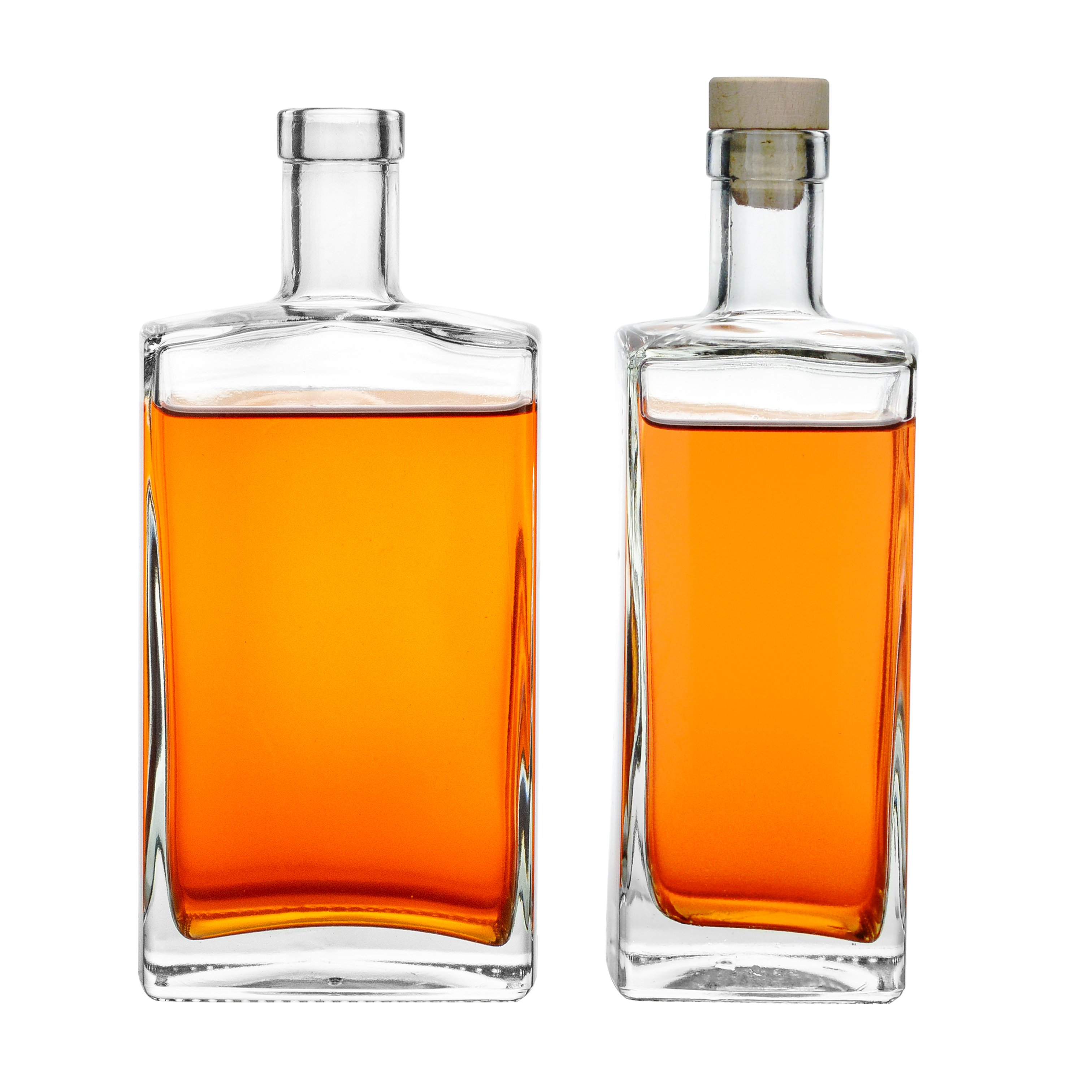 2023 Professional Manufacturer Supply Square Brandy Bottle Wine Glass Bottles