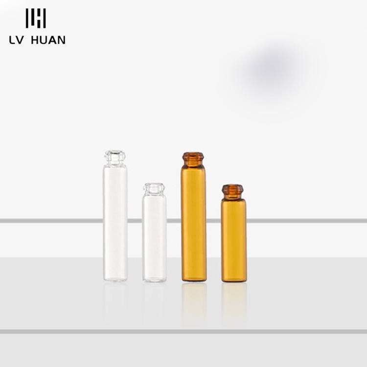 1ml 2ml Transparent Glass Dripping Stick Bottle Dark Brown Essential Oil Perfume Cosmetic Glass Sample Bottle