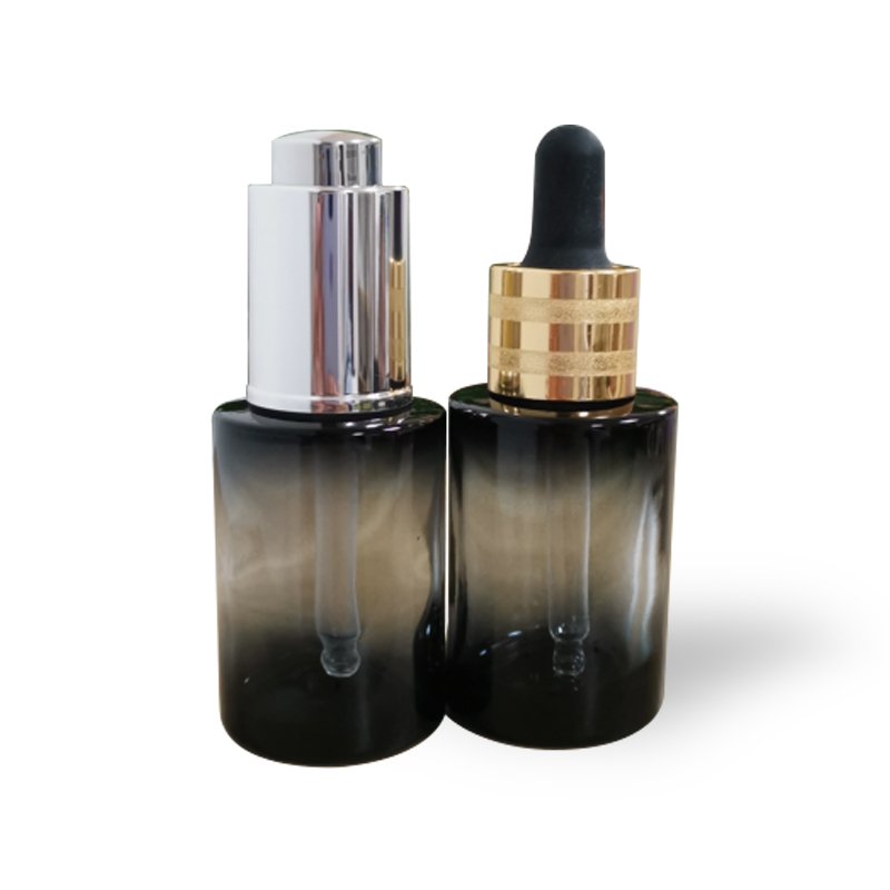 New Design 10ml 20ml 30ml Clear Glass Dropper Bottle Essential Oil Bottle with button press dropper