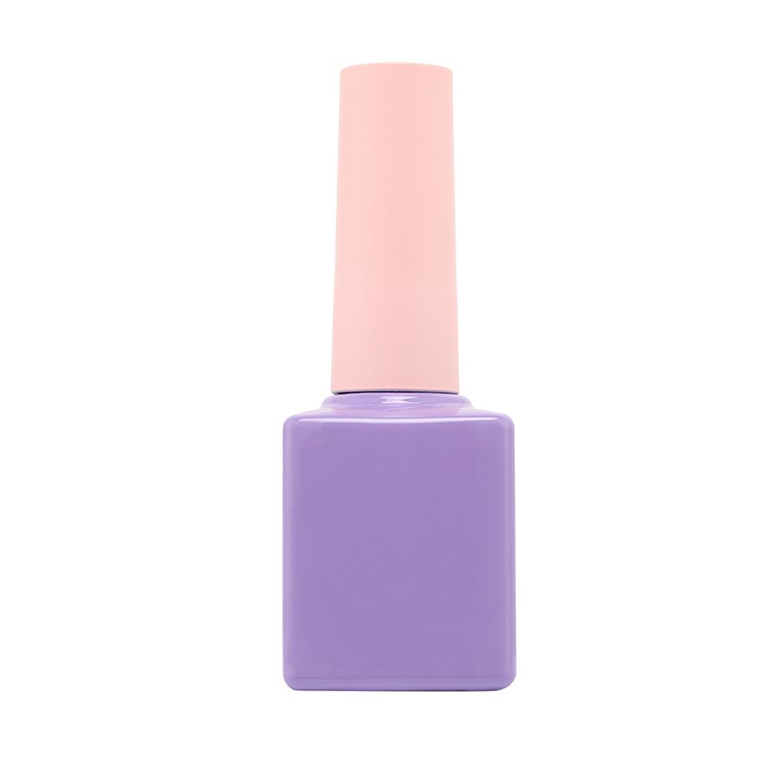 Purple Green white colorful gel glass bottle nail polish bottle for top base coat