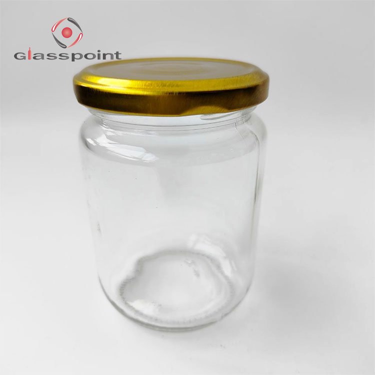 Glass Bottle for honey, small food containers wholesale, lovely food containers