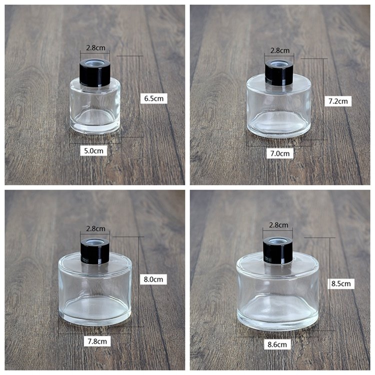 50ml 100ml 150ml 200ml Glass Aromatherapy Reed Diffuser Bottle Empty