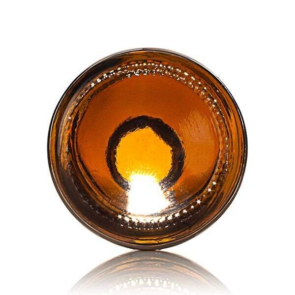2oz amber clear boston round glass bottle 20-405 neck finish
