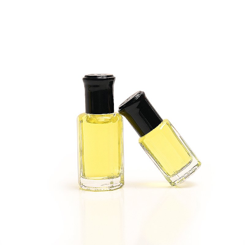 Cheap Wholesale 3ml 6ml 9ml 12ml Essential Oil Bottle Empty Perfume Glass Roll On Bottle with Black Lids