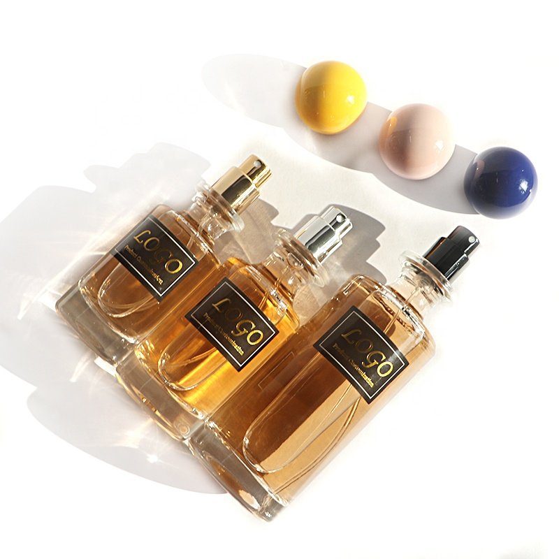 Custom 30ml 50ml 100ml Round Fragrance Sprayer Atomizer Empty Men Women Perfume Glass Bottle With Ball Shape Cap