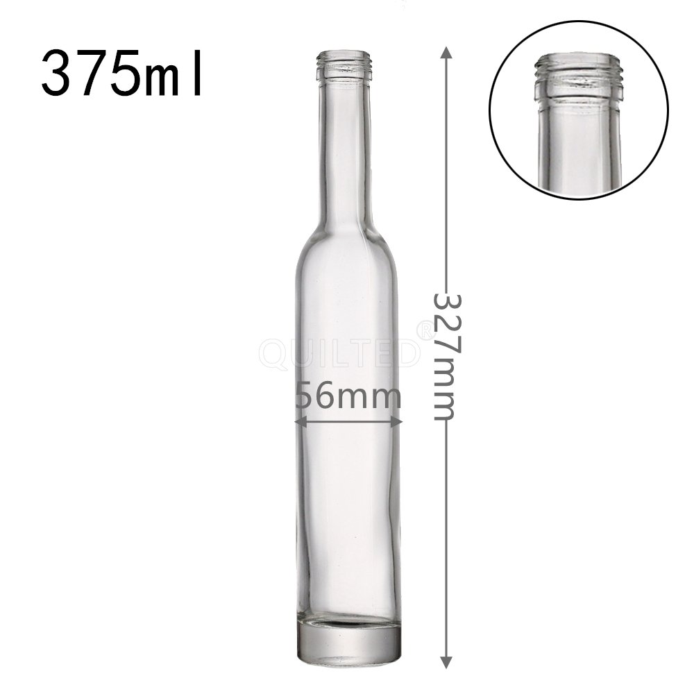 Empty Clear Frosted 200ml 375ml 500ml 750ml Glass Liquor Wine Whisky Vodka Tequila Bottle