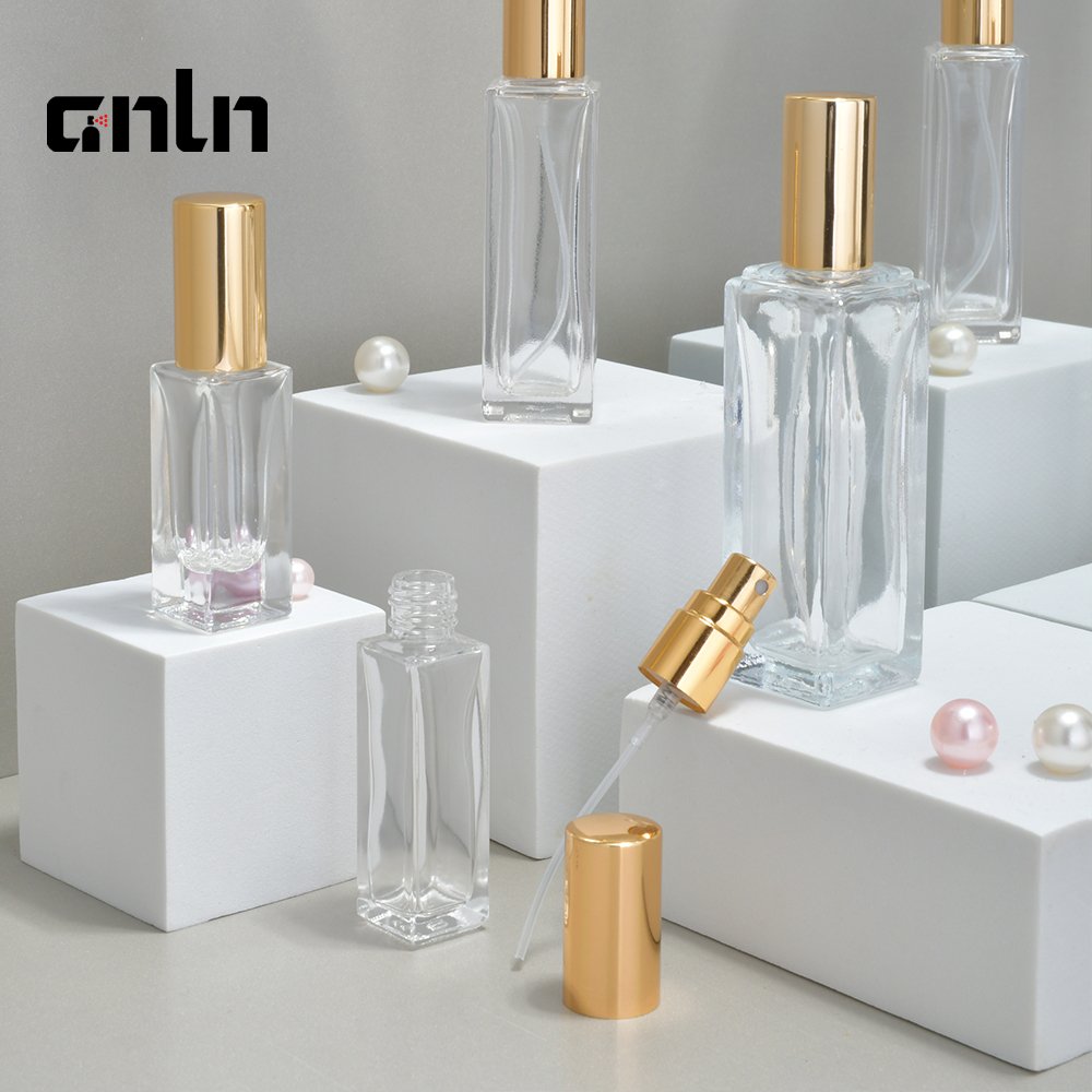 ANLN Factory Square Glass Perfume Bottles Empty Spray Atomizers 3ml 5ml 10ml 20ml 30ml Bottle