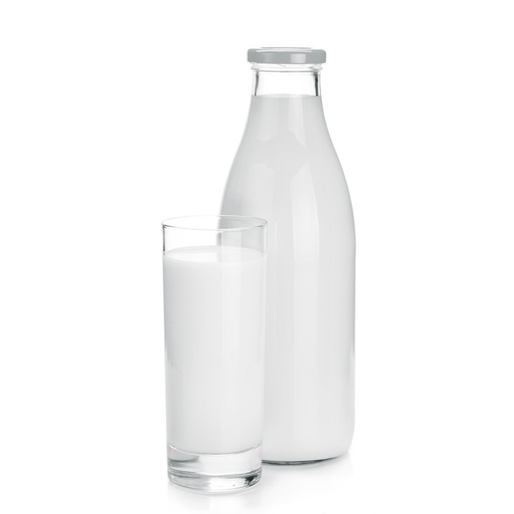 250Ml 300Ml 500Ml 750Ml 1L Clear Juice Glass Milk Bottle With Metal Lid