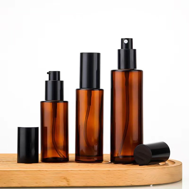 20ml 30ML 40ml 50ml 60ml 80ml 100ml 120ml 4oz Amber Empty Glass Serum Lotion Spray Bottle