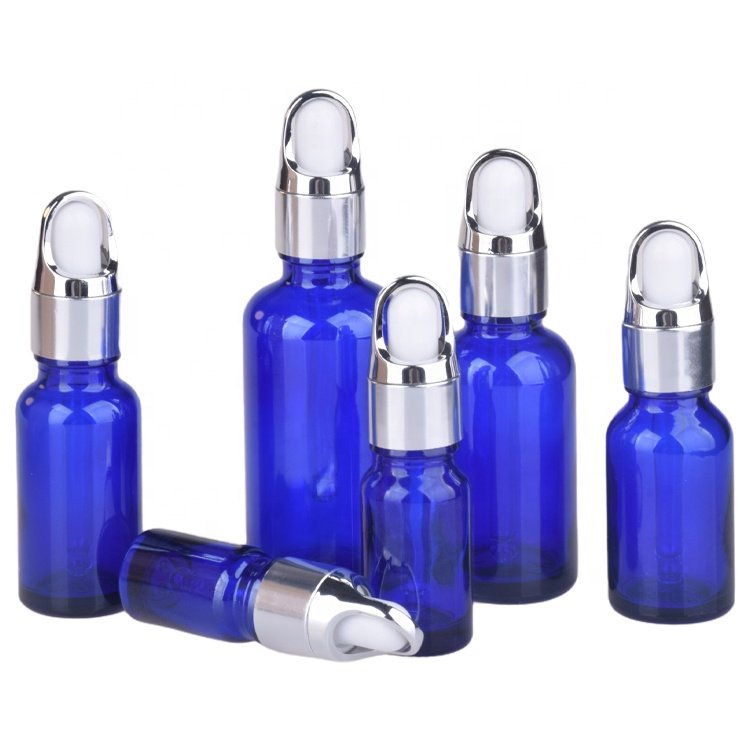 Frosting Amber Glass dropper Bottles customized Essential Oil dropper bottle for cosmetic packaging