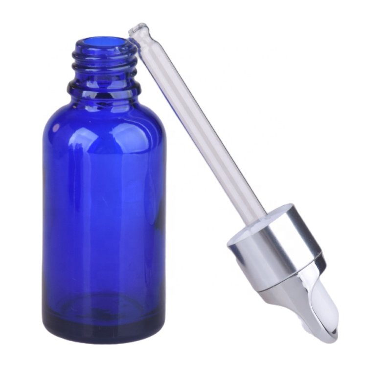 Frosting Amber Glass dropper Bottles customized Essential Oil dropper bottle for cosmetic packaging