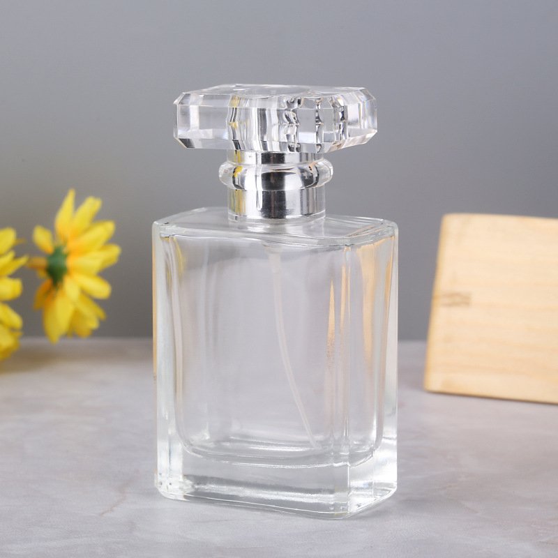 New Design fashion black empty glass bottle for men's perfume