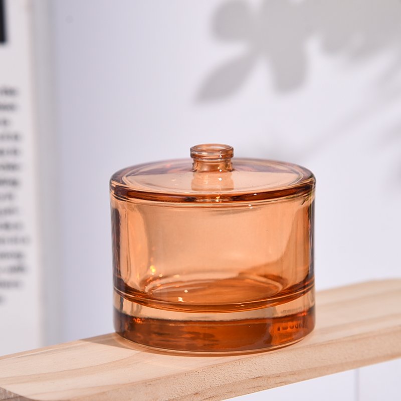 High quality 60ml perfume glass bottle Cylinder line luxury empty perfume bottle Refillable glass bottles