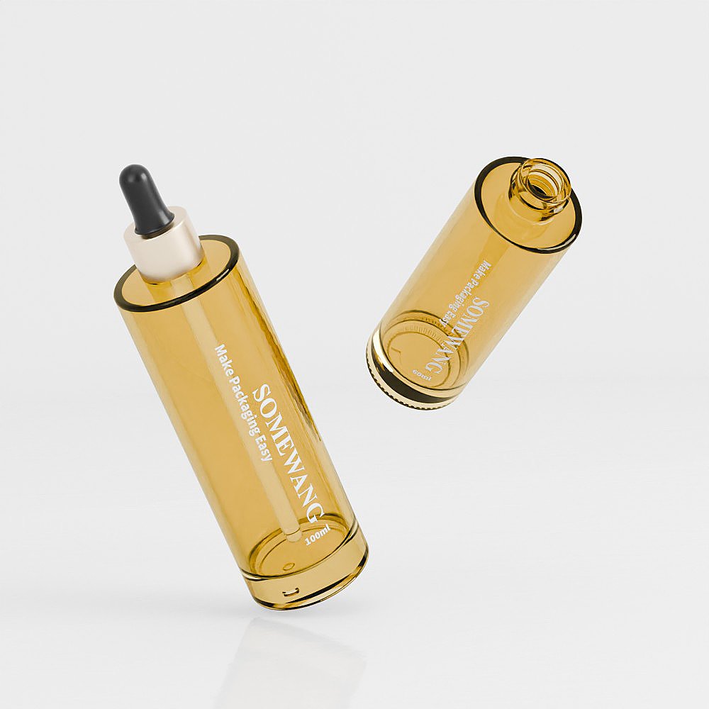 40ML Essential oils bottle packaging custom hair oil dropper bottle face serum frosted bottle with dropper