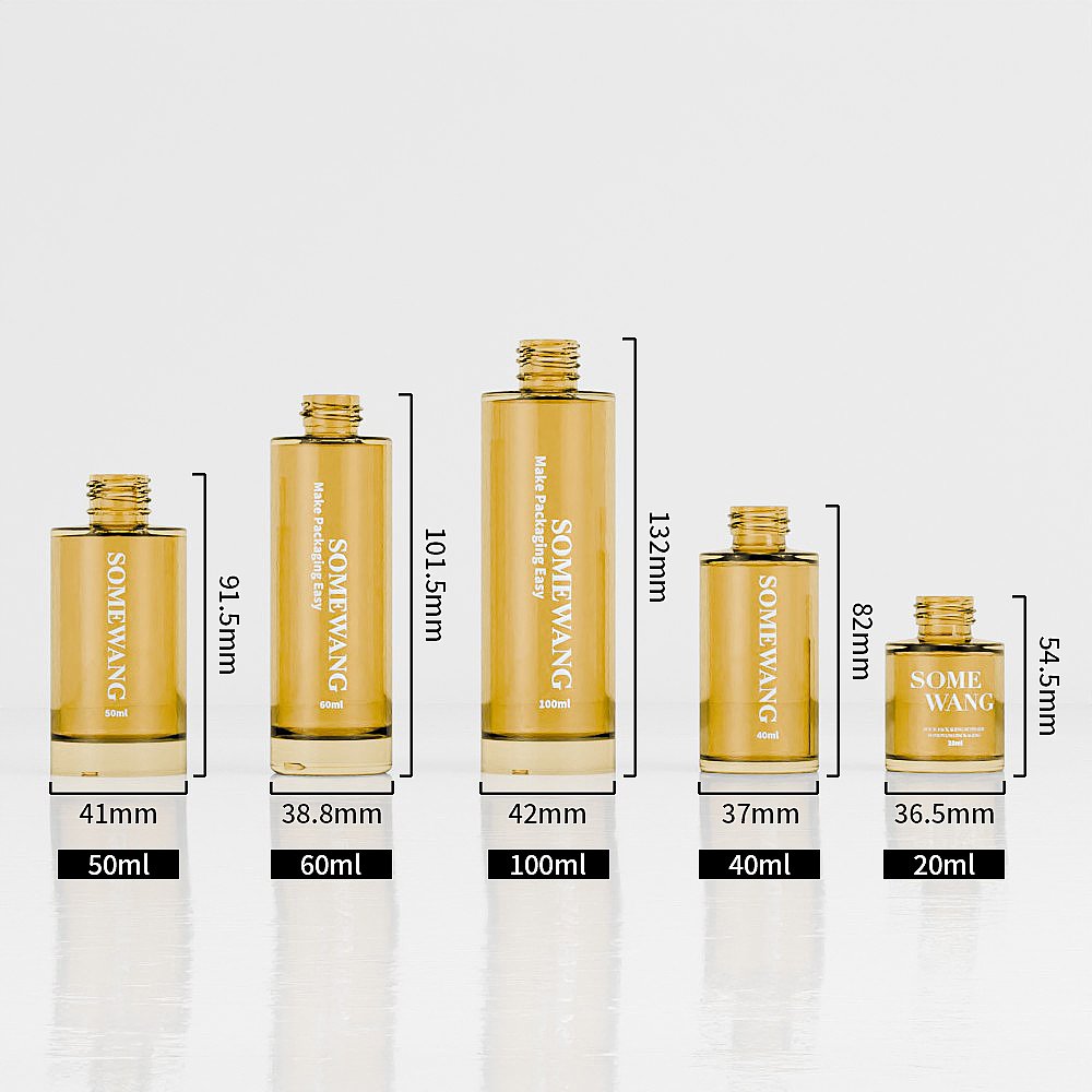 40ML Essential oils bottle packaging custom hair oil dropper bottle face serum frosted bottle with dropper