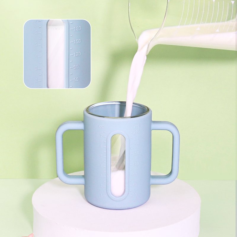 Unbreakable Kids Water Bottle Eco Reusable Children Straw Water Cup with Silicone Sleeve Baby Milk Bottle Cup