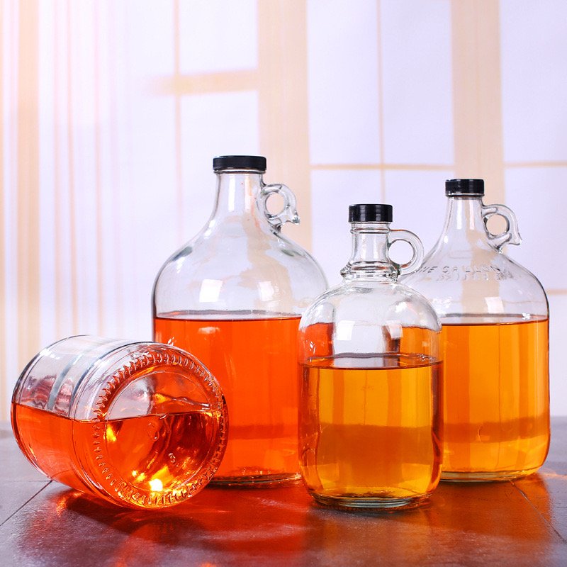 3 Gallon water glass bottle with lid