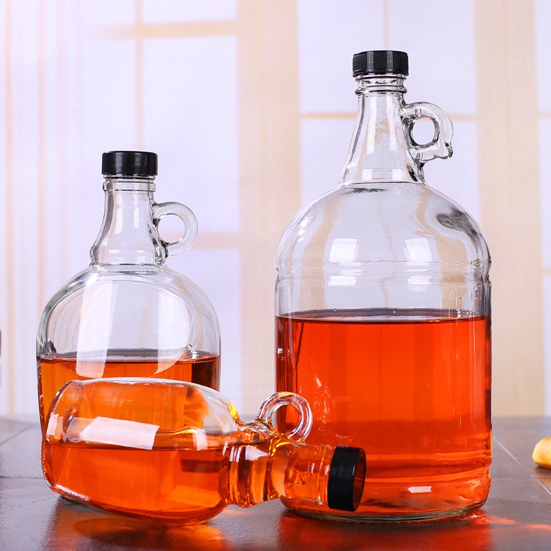 3 Gallon water glass bottle with lid