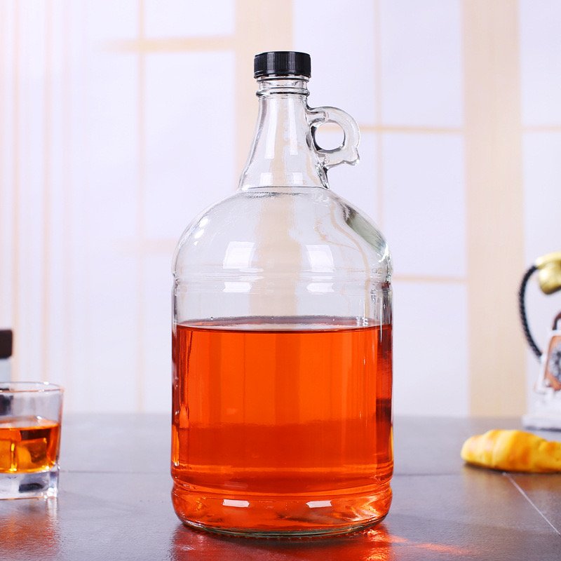 3 Gallon water glass bottle with lid