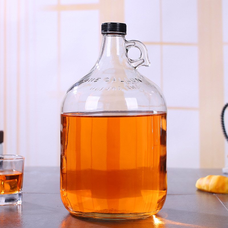 3 Gallon water glass bottle with lid