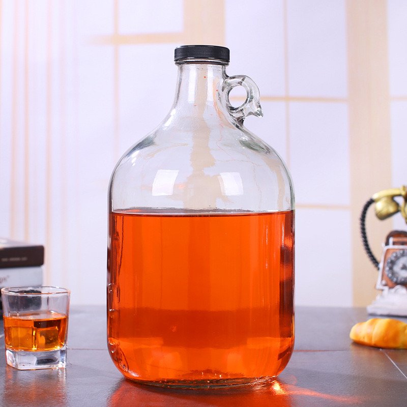 3 Gallon water glass bottle with lid