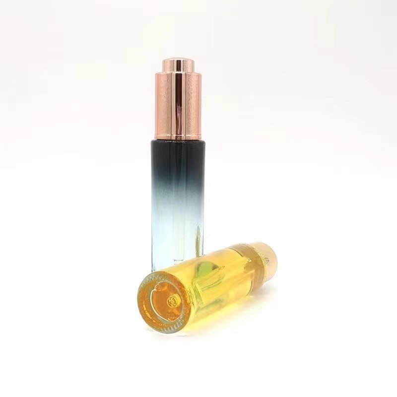 30ml thick bottom glass bottle glass press pump dropper bottle cosmetic packaging bottles