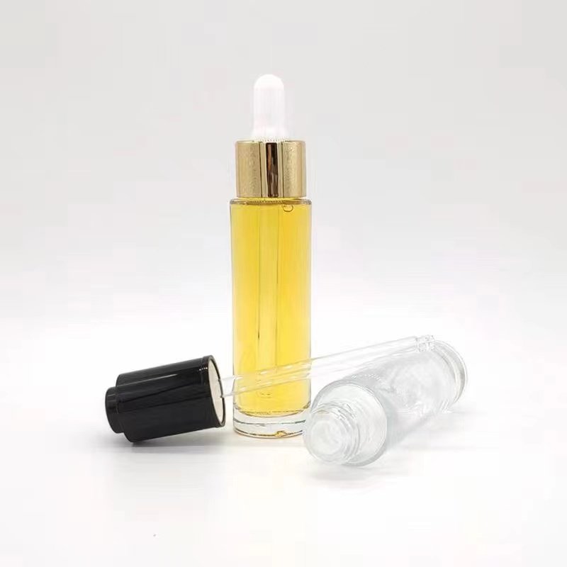 30ml thick bottom glass bottle glass press pump dropper bottle cosmetic packaging bottles