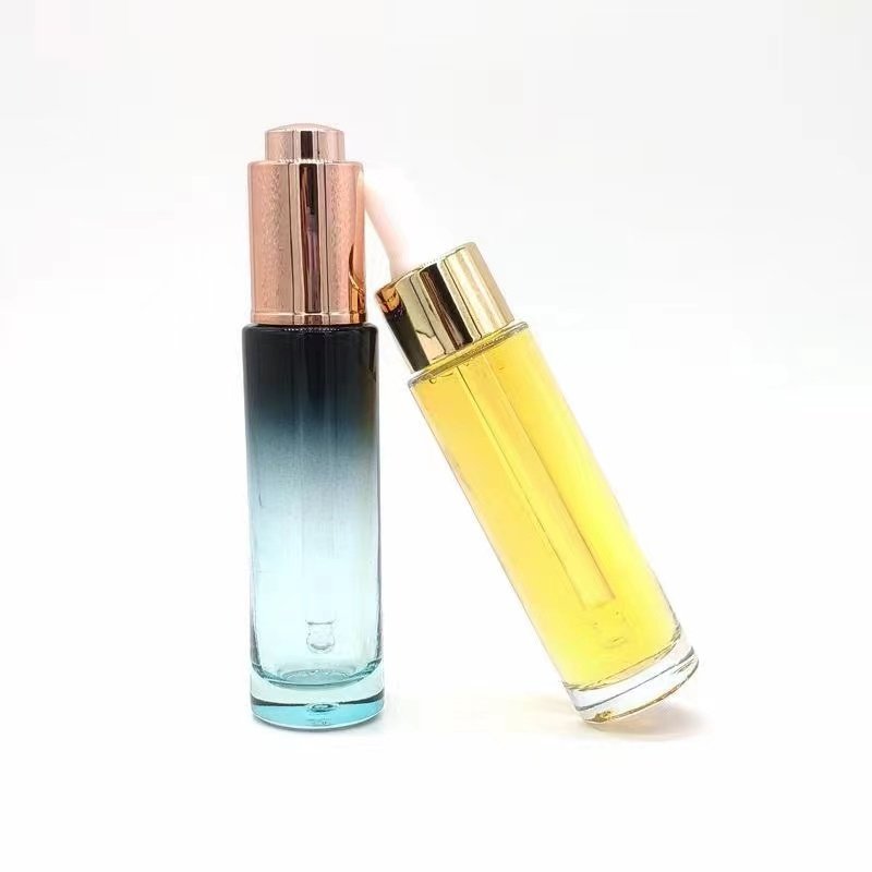 30ml thick bottom glass bottle glass press pump dropper bottle cosmetic packaging bottles