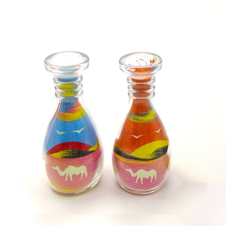 DIY Transparent 120ML Sand Painting Art Bottles Glass Bottles for Sand Art