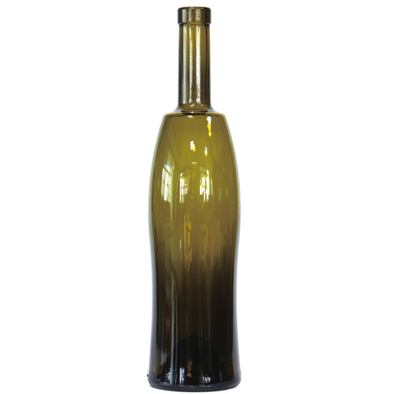 HIgh Quality Wholesale Customized Logos 750ml 500ml 1L Dark Green Standard Bordeaux Burgundy Dry Red Wine Glass Bottle
