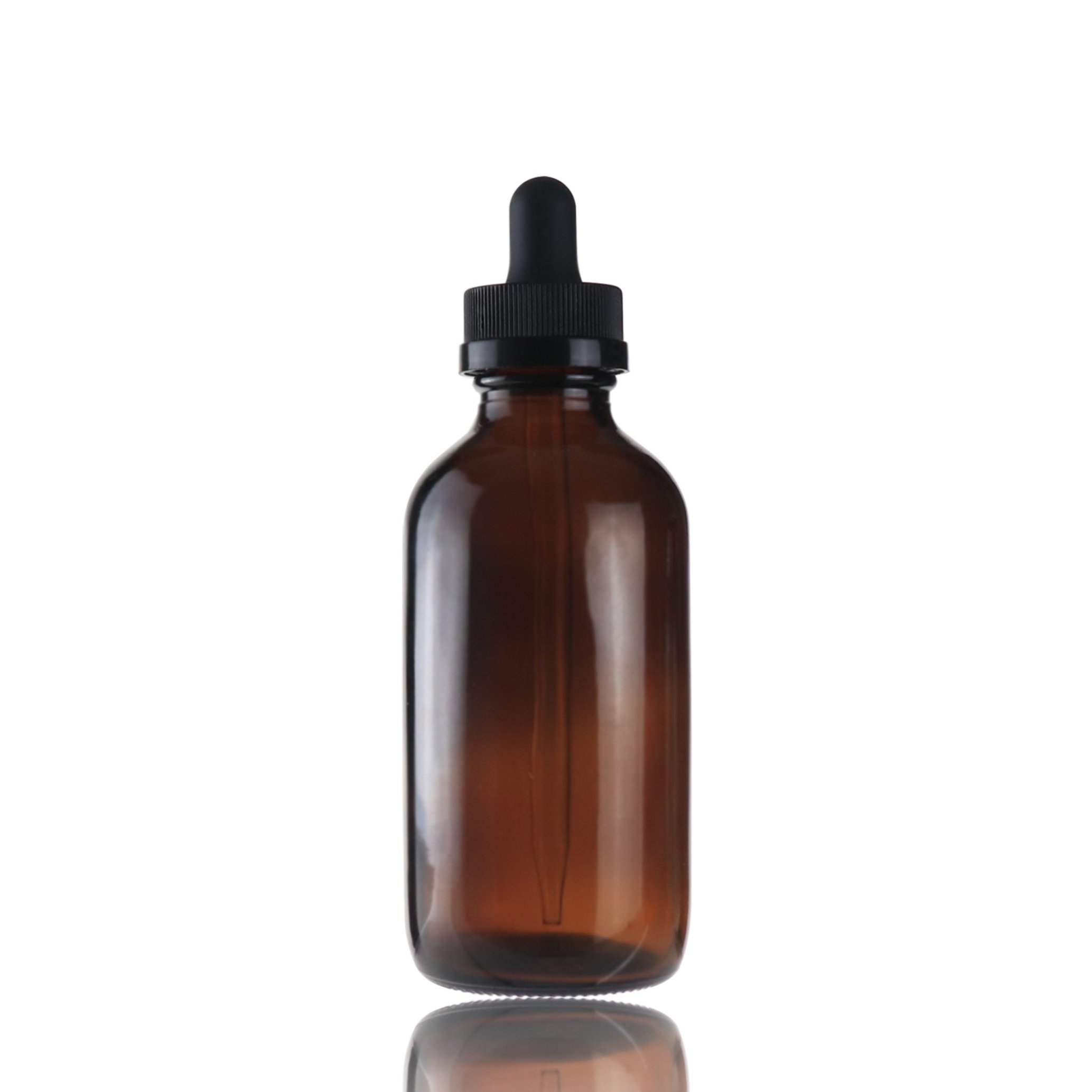 2024 Sales 120ml boston essence oil 4 oz serum glass bottle with black dropper
