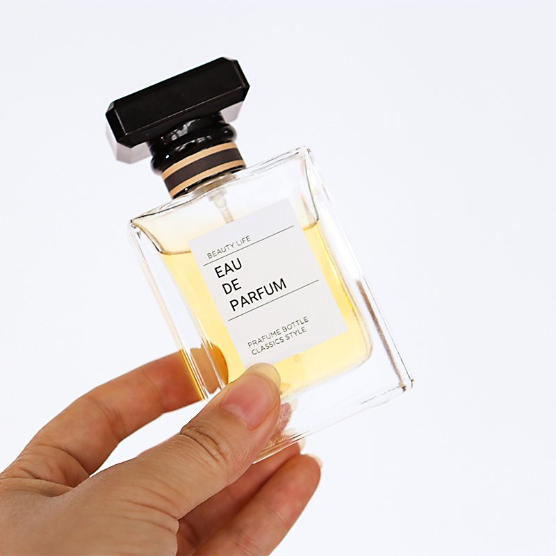 Luxury black men's perfume Glass bottle 50ml empty perfume bottle 100ml with gift box