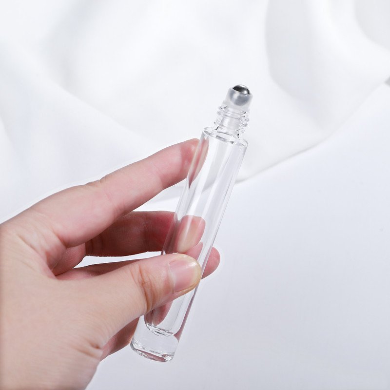 BYPE BY PERFUME 10ml Luxury Refillable Roll On Perfume Bottle Empty Thick Bottom Glass Essential Oil Bottle With Roller Ball