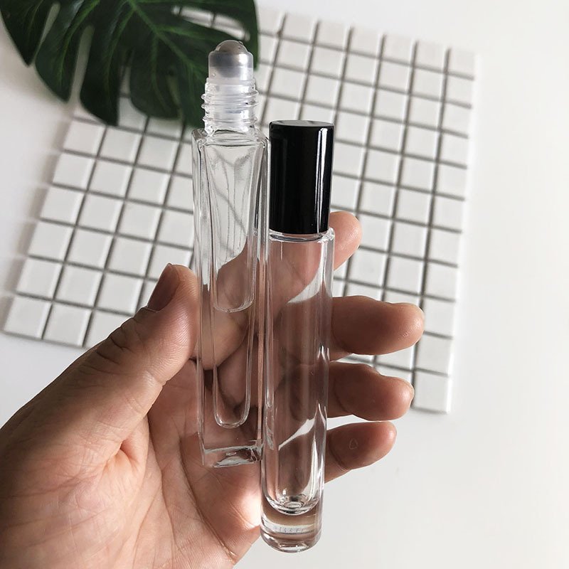 BYPE BY PERFUME 10ml Luxury Refillable Roll On Perfume Bottle Empty Thick Bottom Glass Essential Oil Bottle With Roller Ball