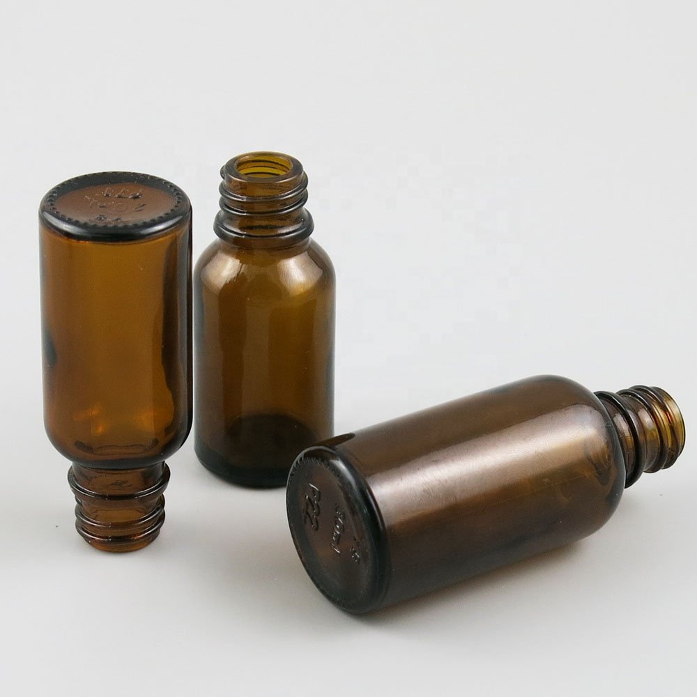 5ml 10ml 15ml 20ml 30ml 50ml 100ml amber Glass essential oil Bottle With Brush for Beauty Cosmic Containers Bottle