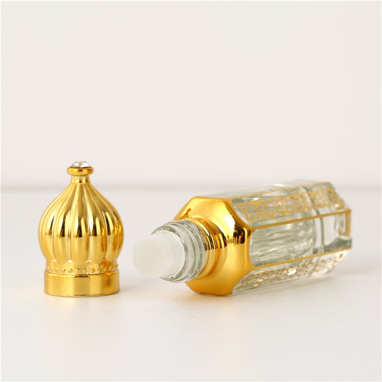 Wholesale Empty Glass Bottles with GLASS roller 3ml 6ml 12ml Attar Perfume Oil