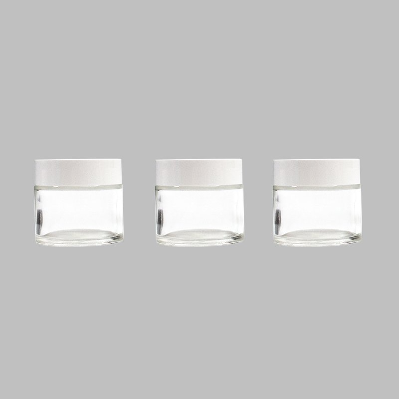 Wholesale customization 150g 200g glass jar 150ml 200ml Clear cream jar for cosmetics Frosted glass bottle