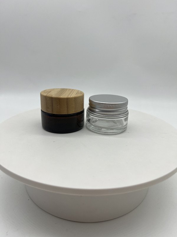 hot sale empty luxury 30ml 50ml 100ml 1oz 1.5oz 2oz 2.5oz 3oz cream jar plastic aluminum lids glass bottle